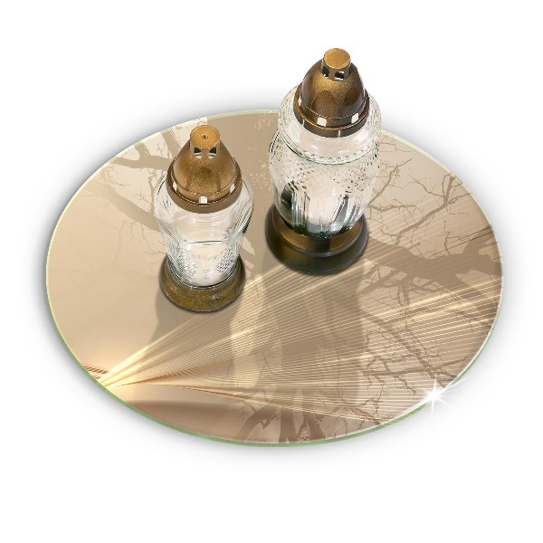 Dessous de bougie rond Abstraction moderne