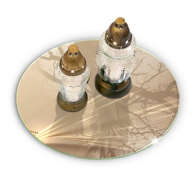Dessous de bougie rond Abstraction moderne