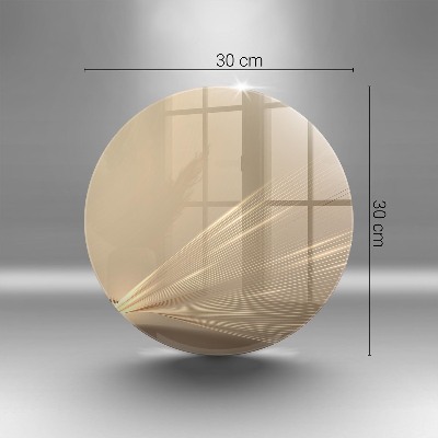 Dessous de bougie rond Abstraction moderne