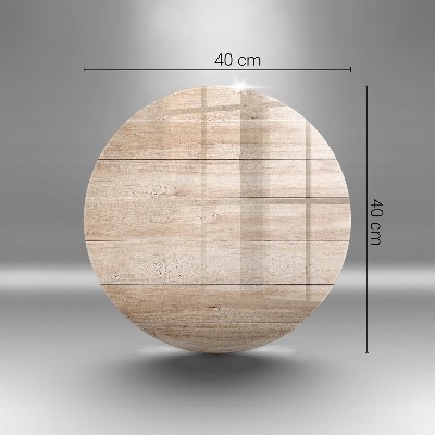 Dessous de bougie rond planches de bois