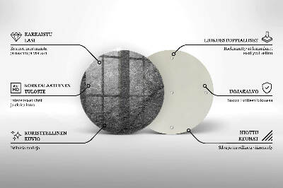 Dessous de bougie rond Texture de pierre