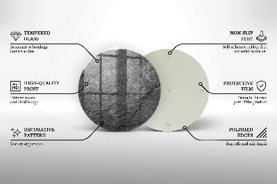 Dessous de bougie rond Texture de pierre