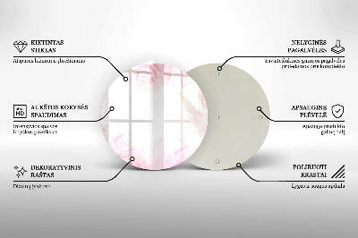 Dessous de bougie rond Fond de roses délicates