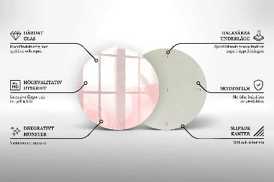 Dessous de bougie rond Fond de roses pastel