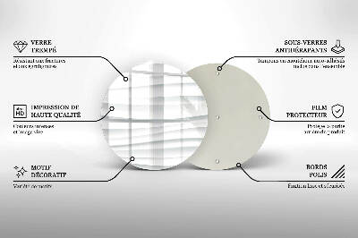 Dessous de bougie rond Structure moderne