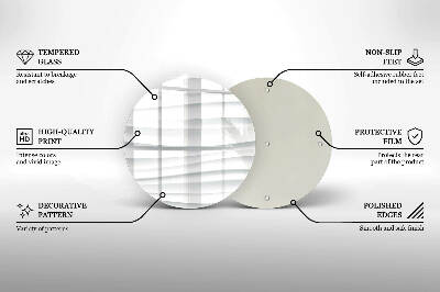 Dessous de bougie rond Structure moderne