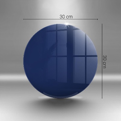 Dessous de bougie rond Couleur bleue