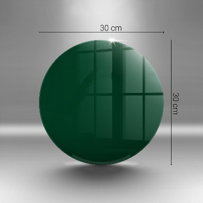 Dessous de bougie rond Couleur verte