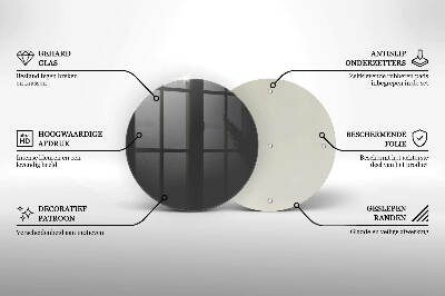 Dessous de bougie rond Couleur grise