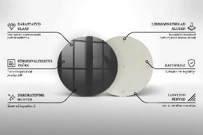 Dessous de bougie rond Couleur grise