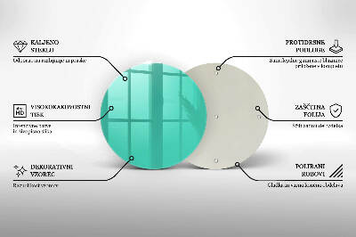 Dessous de bougie rond Couleur verte