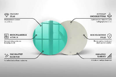 Dessous de bougie rond Couleur verte