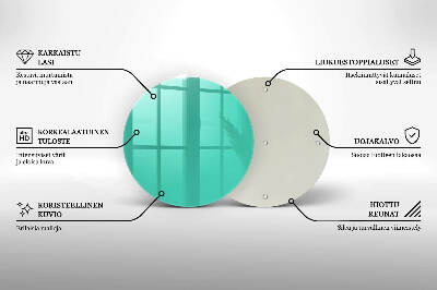 Dessous de bougie rond Couleur verte