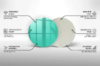 Dessous de bougie rond Couleur verte