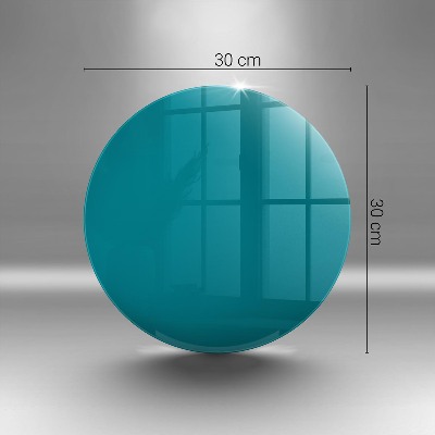 Dessous de bougie rond Couleur turquoise