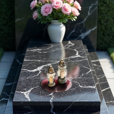 Dessous de bougie rond Couleur rouge