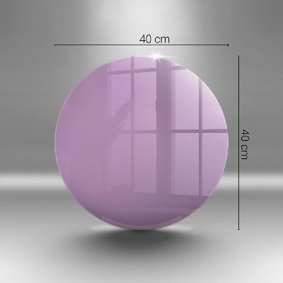 Dessous de bougie rond Violet