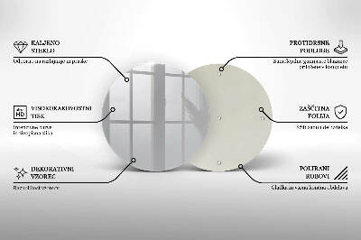 Dessous de bougie rond Couleur grise