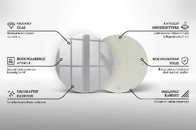 Dessous de bougie rond Couleur grise