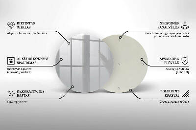 Dessous de bougie rond Couleur grise