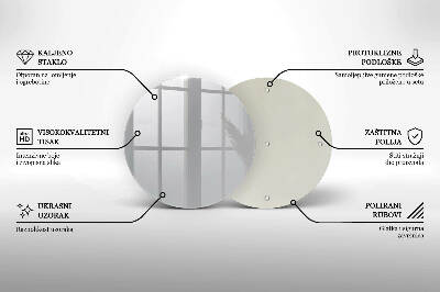 Dessous de bougie rond Couleur grise