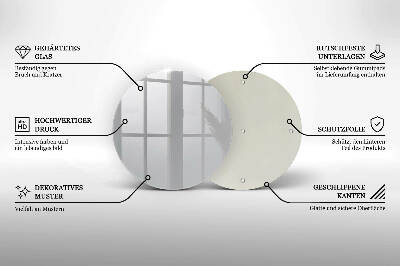 Dessous de bougie rond Couleur grise