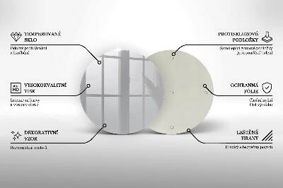 Dessous de bougie rond Couleur grise