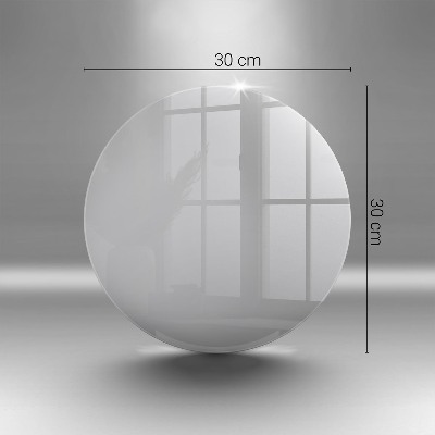 Dessous de bougie rond Couleur grise