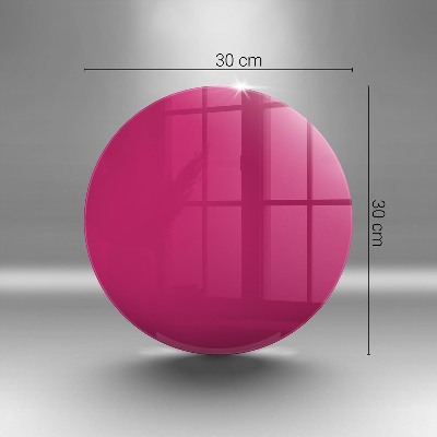 Dessous de bougie rond Couleur rose