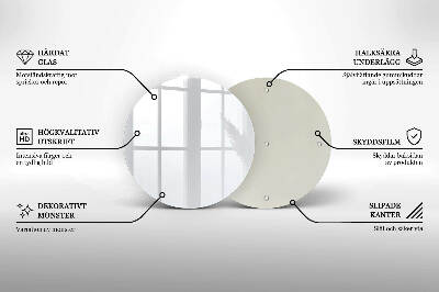 Dessous de bougie rond Couleur blanche