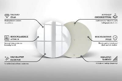 Dessous de bougie rond Couleur blanche