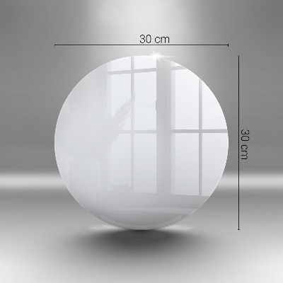 Dessous de bougie rond Couleur blanche