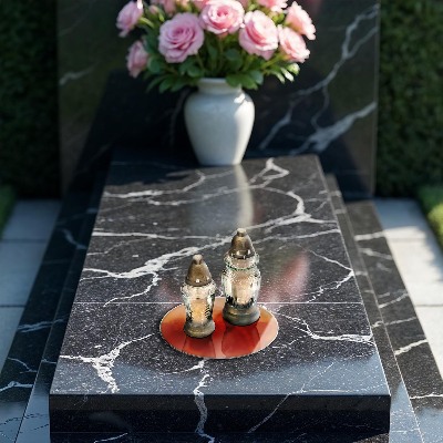 Dessous de bougie rond Couleur orange