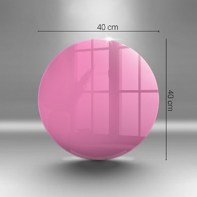 Dessous de bougie rond Couleur rose