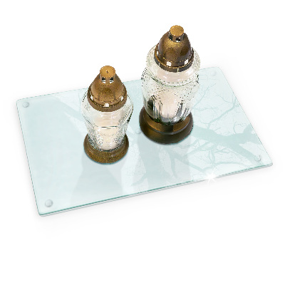 Dessous de bougie funéraire transparent