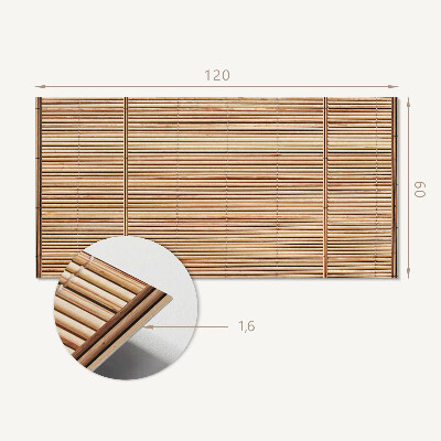 Panneau mural Un tableau avec des motifs horizontaux