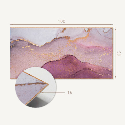 Panneau mural Paysage abstrait aux formes ondulantes