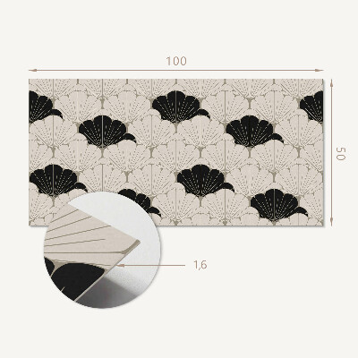 Panneau décoratif mural Motif de feuille élégant