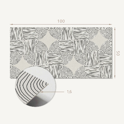 Panneau mural Formes stylisées dans un ordre géométrique