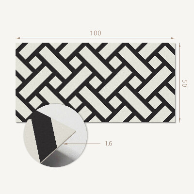 Rev?tement mural Motif géométrique avec tresse