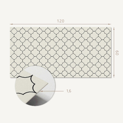 Panneau mural Motif floral dans une maille