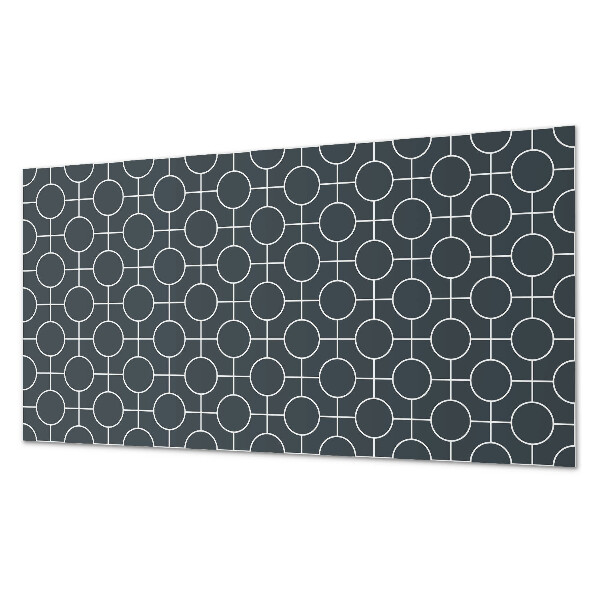 Panneau décoratif mural Motif de cercles et de lignes en géométrie