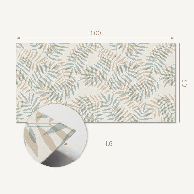 Panneau mural Motif de feuille subtil