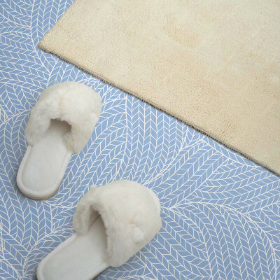 Rev?tement mural Motif de feuilles ondulées