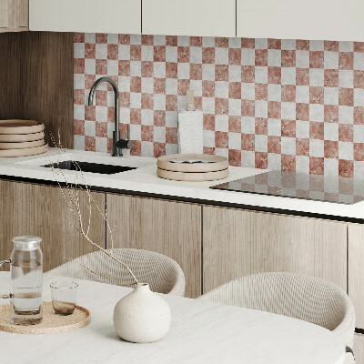 Panneau décoratif mural Échiquier en marbre au style élégant