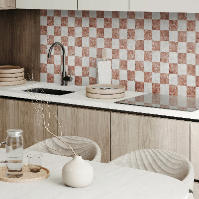 Panneau décoratif mural Échiquier en marbre au style élégant