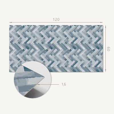 Panneau mural Motif ? rayures en zigzag