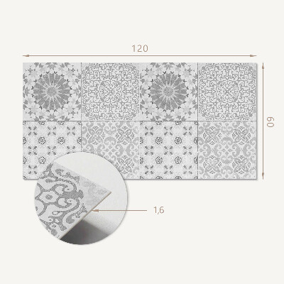 Panneau décoratif mural Motif géométrique-floral