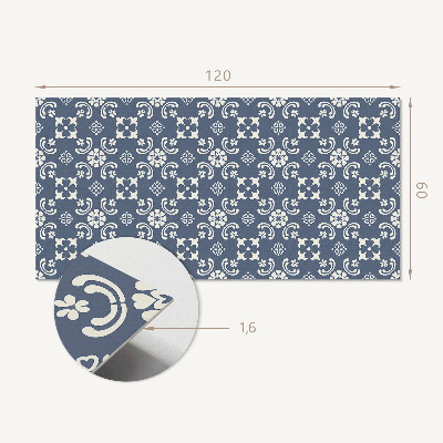 Panneau décoratif mural Motif floral avec fond