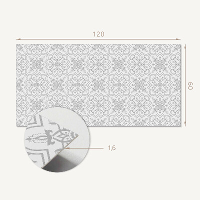 Panneau mural Motif floral avec détails décoratifs